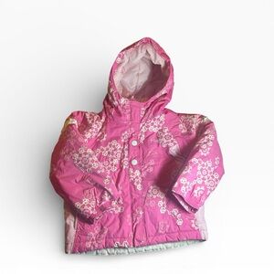 Columbia Toddler Winter Coat Pink Print Size 4T